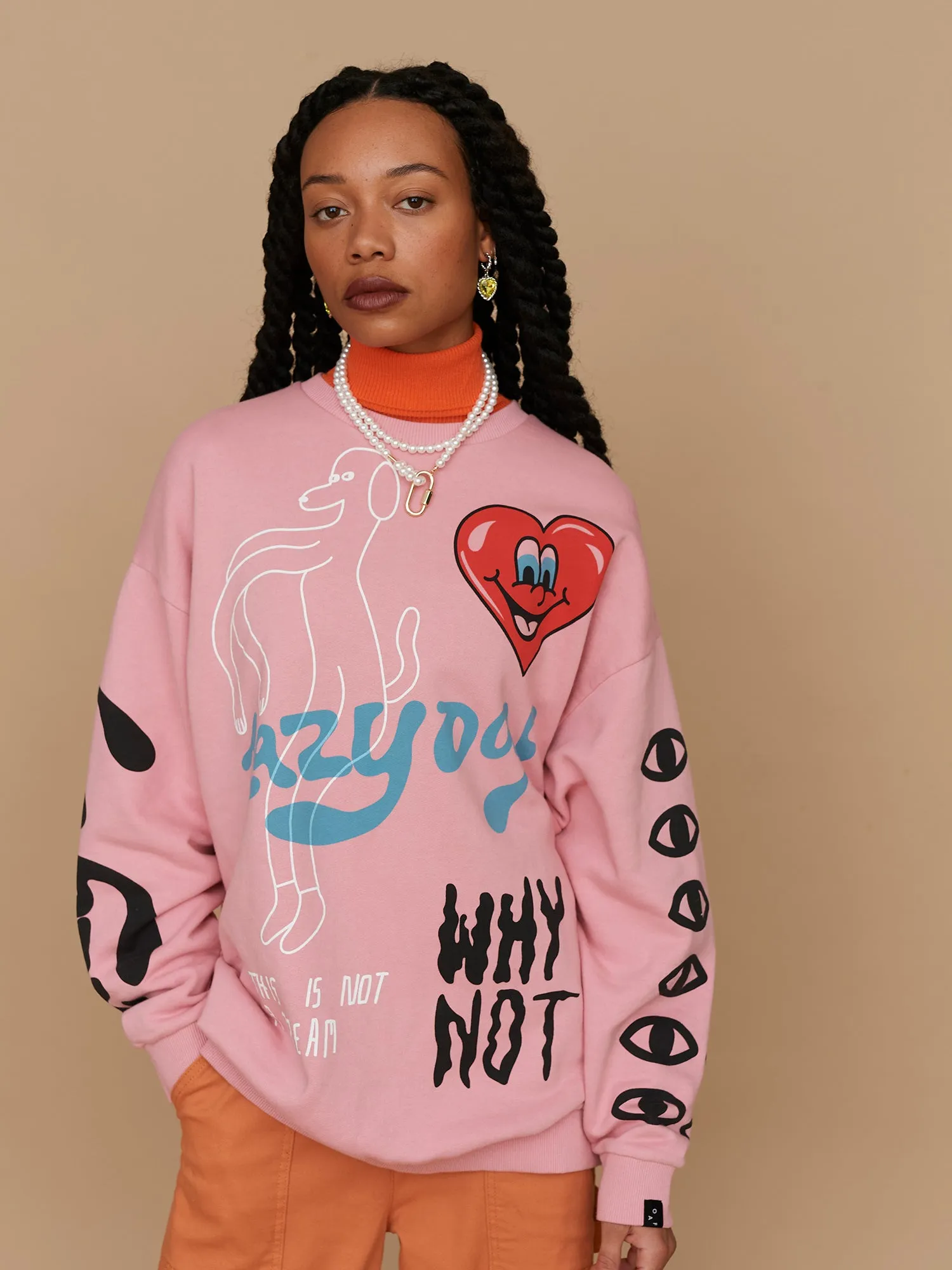Why Not Sweatshirt sold by Lazy Oaf product image thumbnail 2