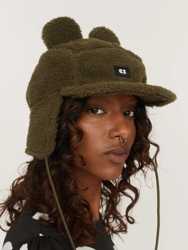 Bear Ears Fleece Cap sold by Lazy Oaf