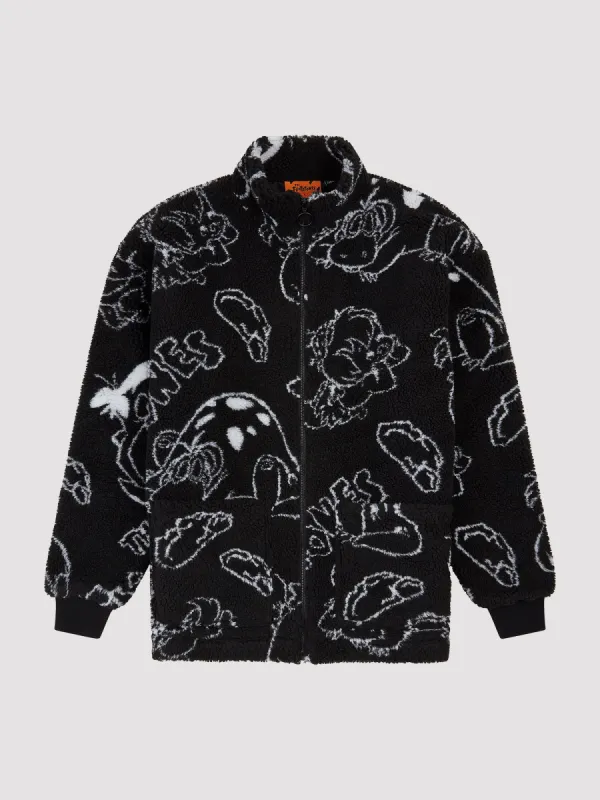 Lazy Oaf x The Flintstones Character Fleece sold by Lazy Oaf