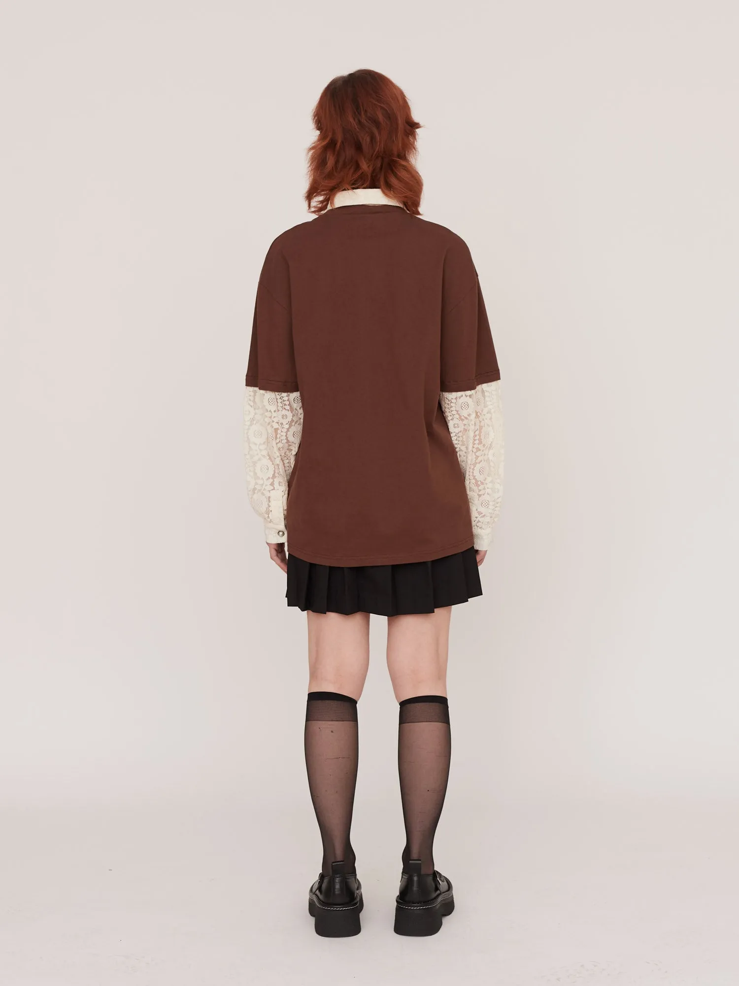 Mixed Up Lace T-Shirt sold by Lazy Oaf product image thumbnail 5