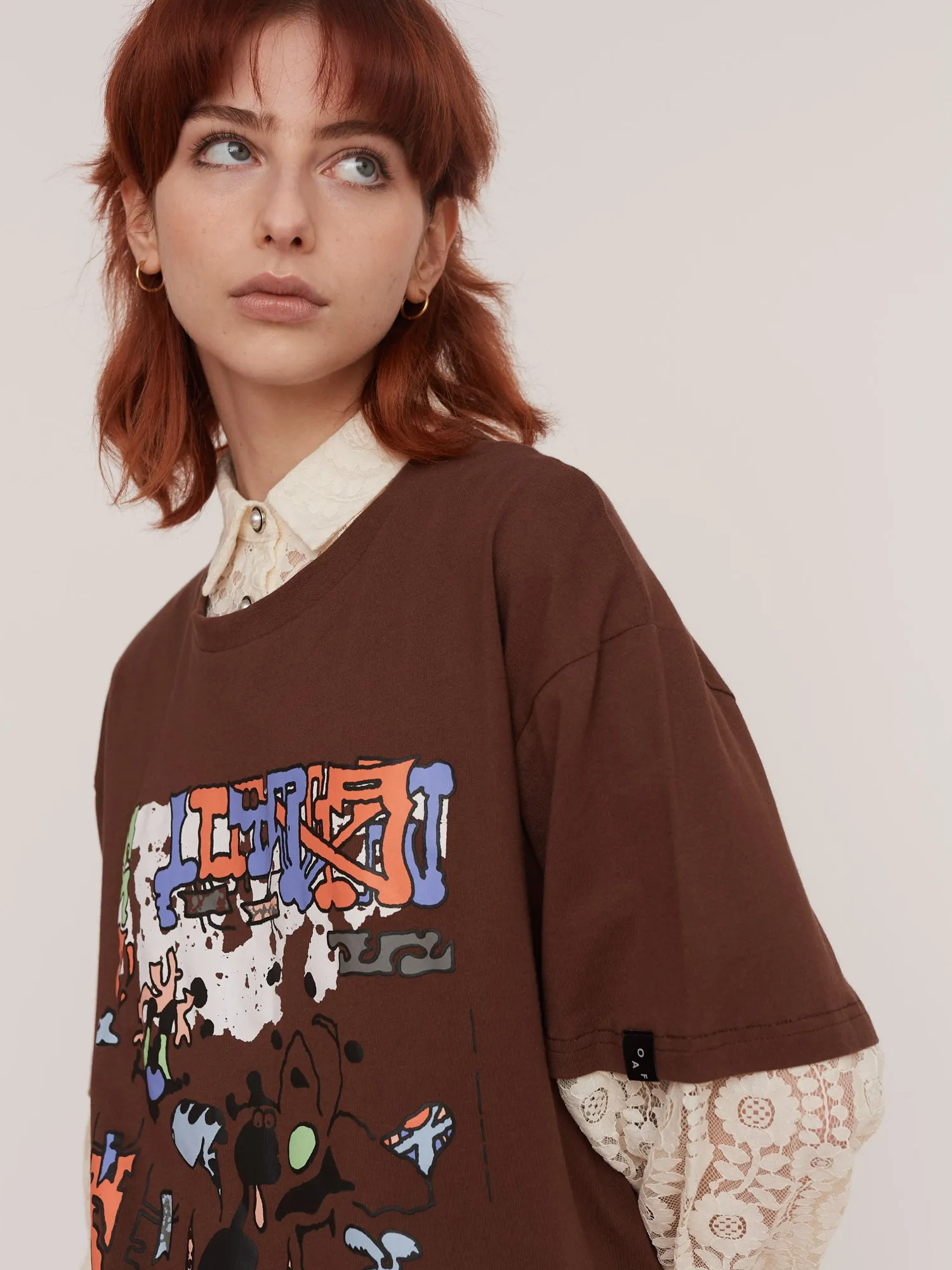 Mixed Up Lace T-Shirt sold by Lazy Oaf product image thumbnail 4