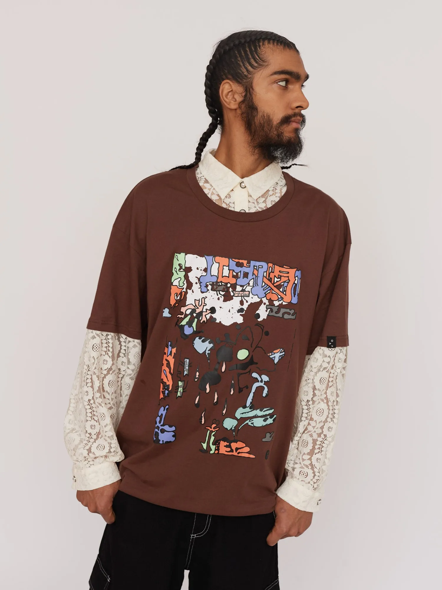 Mixed Up Lace T-Shirt sold by Lazy Oaf product image thumbnail 2