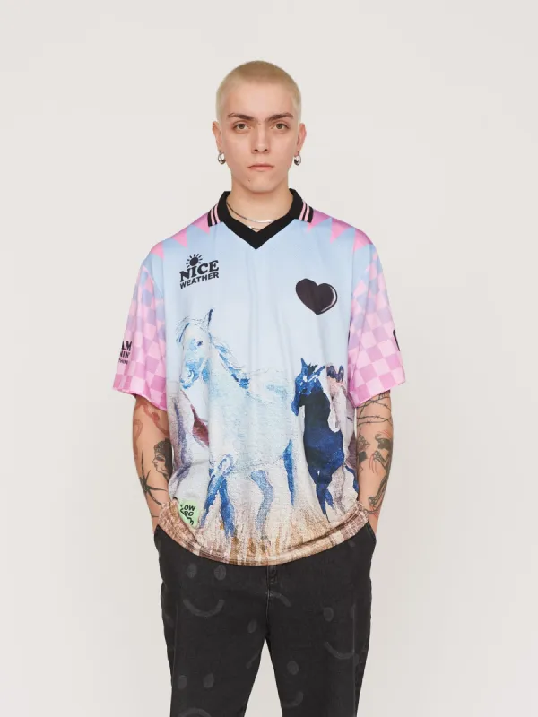 Wild Horses Football Top sold by Lazy Oaf
