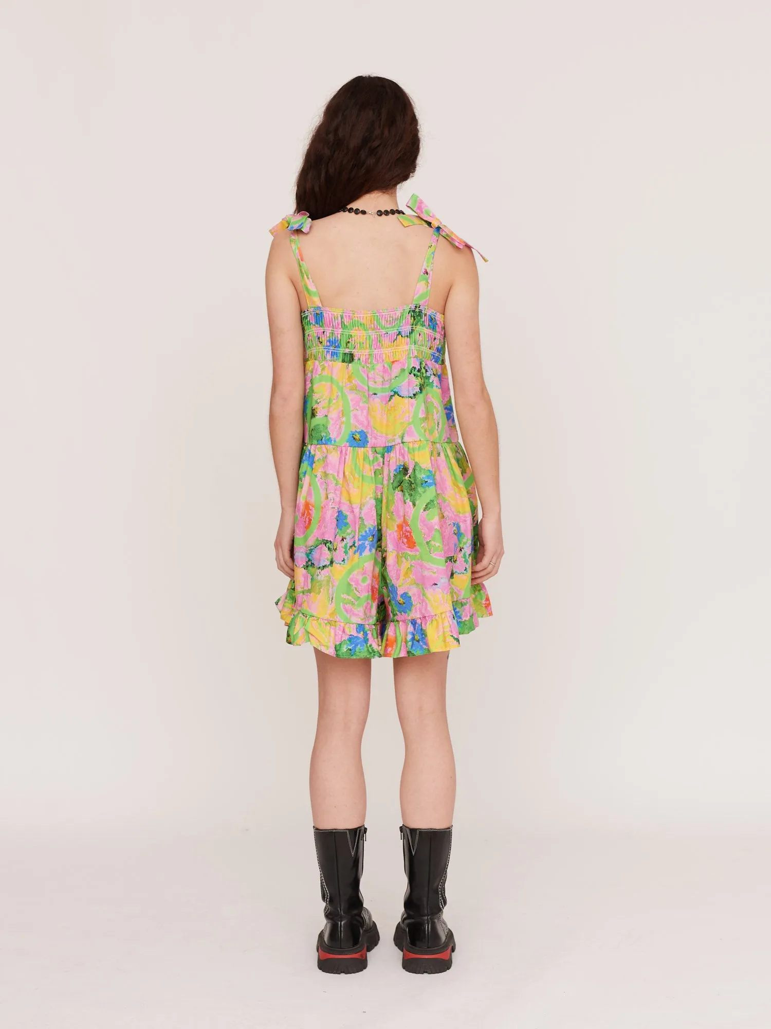 Acid Floral Smock Romper sold by Lazy Oaf product image thumbnail 5