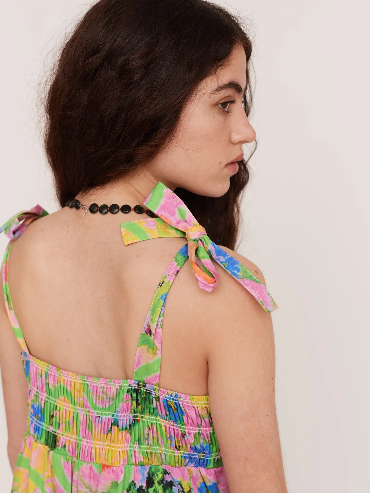 Acid Floral Smock Romper sold by Lazy Oaf product image thumbnail 3