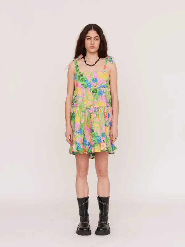 Acid Floral Smock Romper sold by Lazy Oaf