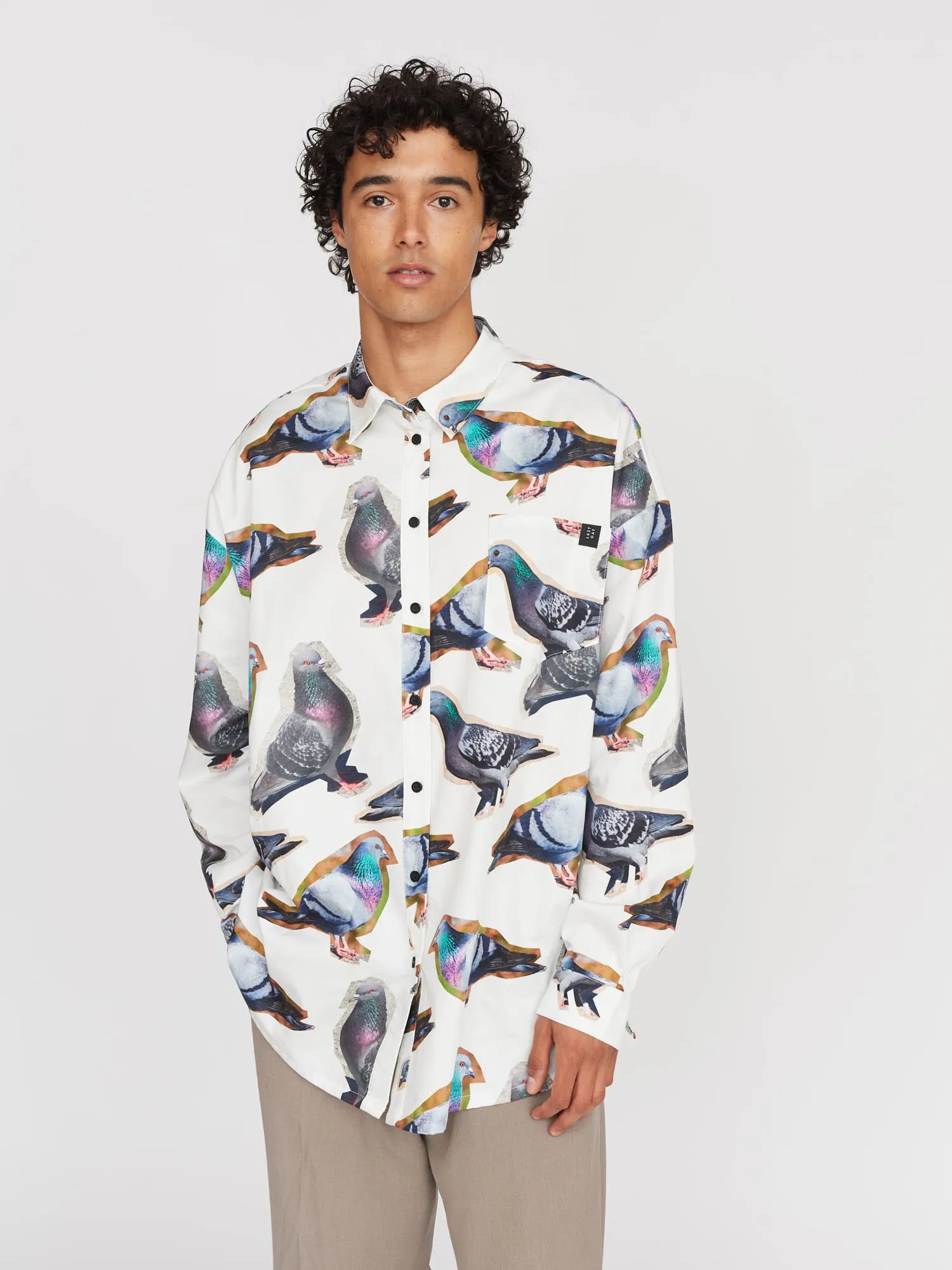 Pigeons Are Pals Shirt sold by Lazy Oaf product image thumbnail 2