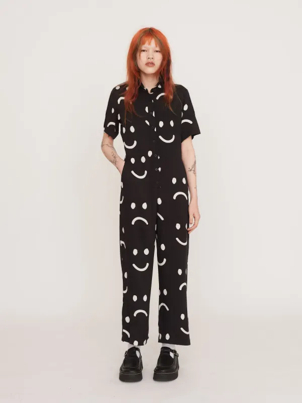 Happy Sad Jumpsuit sold by Lazy Oaf