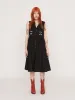 Black Happy Sad Gilet Dress sold by Lazy Oaf