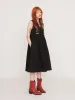 Black Happy Sad Gilet Dress sold by Lazy Oaf