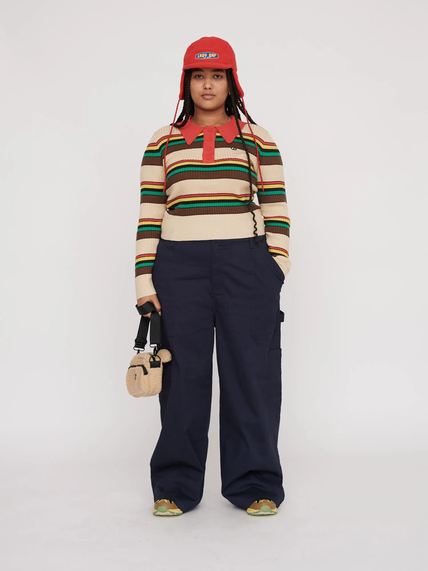 Sorry We're Open Navy Carpenter Pants sold by Lazy Oaf