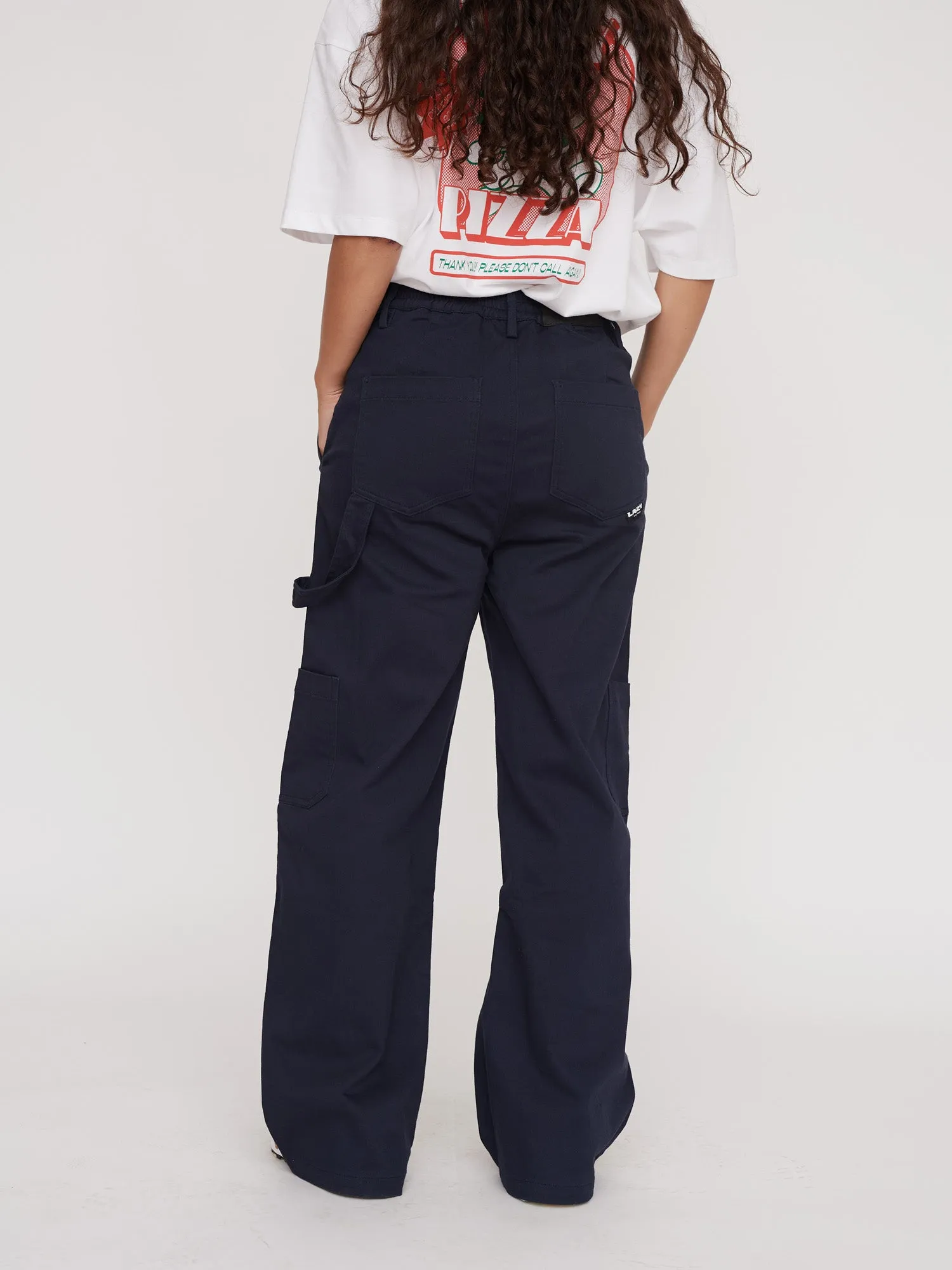 Sorry We're Open Navy Carpenter Pants sold by Lazy Oaf product image thumbnail 4