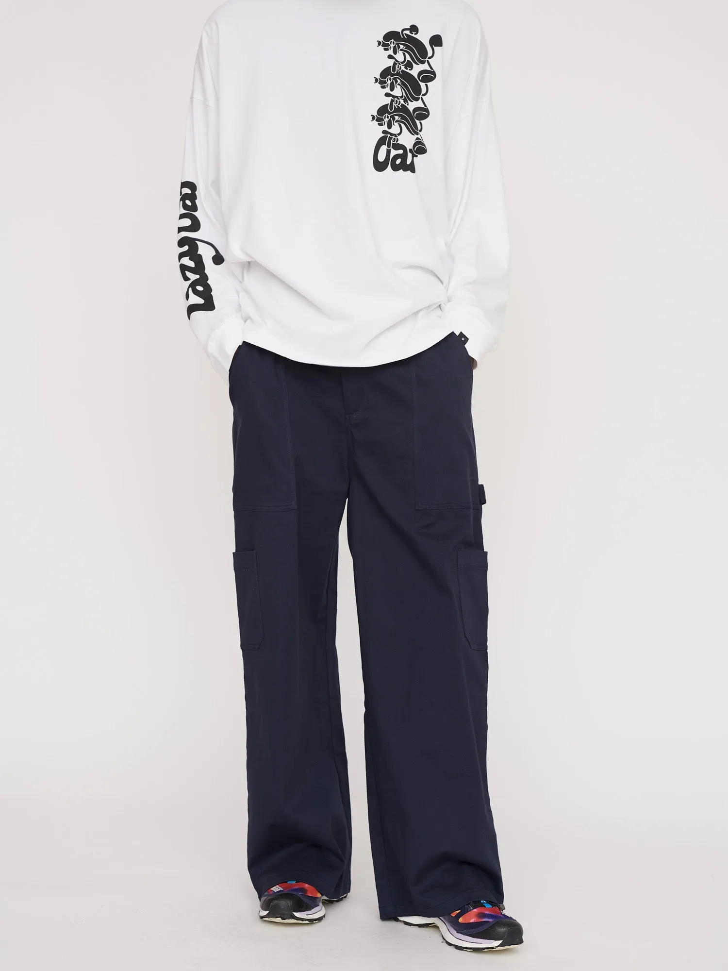 Sorry We're Open Navy Carpenter Pants sold by Lazy Oaf product image thumbnail 3