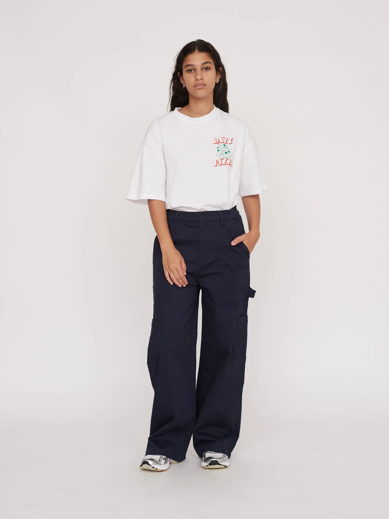 Sorry We're Open Navy Carpenter Pants sold by Lazy Oaf product image thumbnail 2