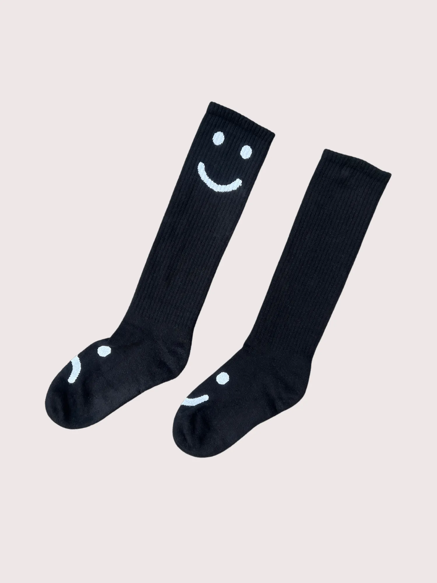 Happy Sad Black Long Socks sold by Lazy Oaf product image thumbnail 3
