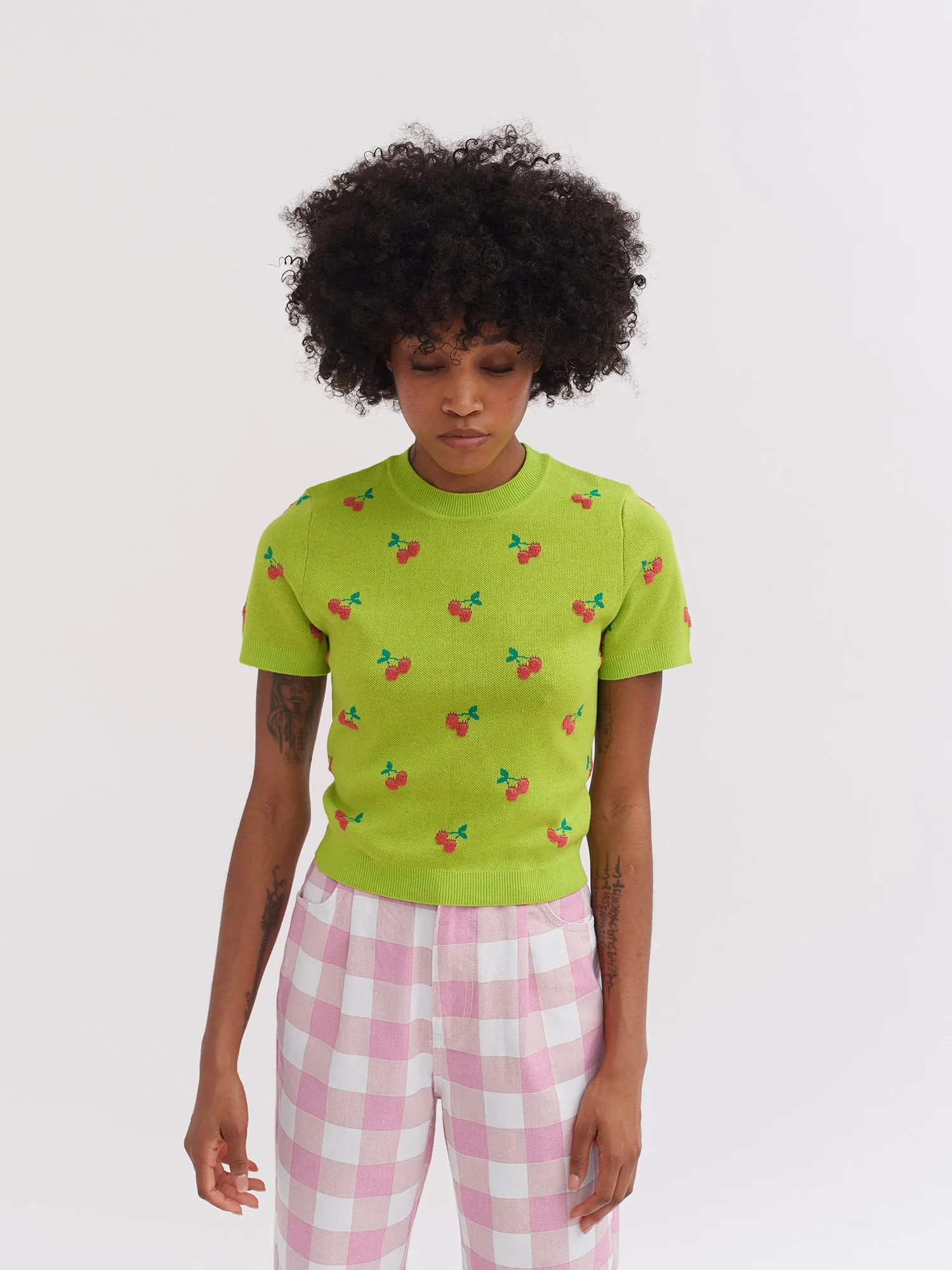 Lazy Oaf Cherry Picked Knitted Tee sold by Lazy Oaf product image thumbnail 5