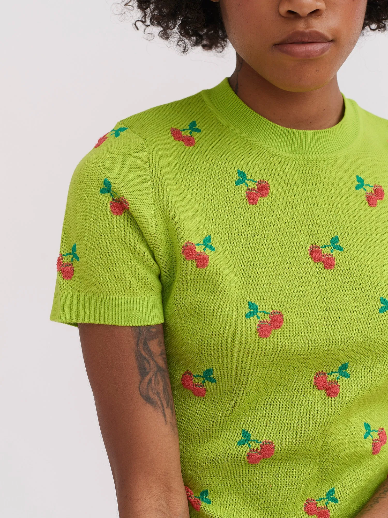 Lazy Oaf Cherry Picked Knitted Tee sold by Lazy Oaf product image thumbnail 4