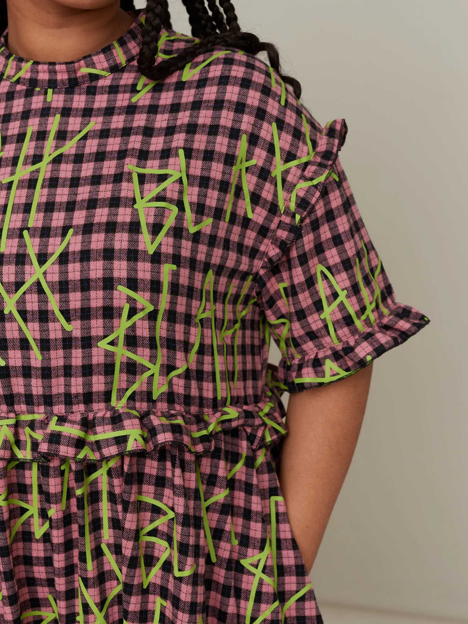 G.E.M Shut Your Mouth Frilly Dress sold by Lazy Oaf product image thumbnail 4