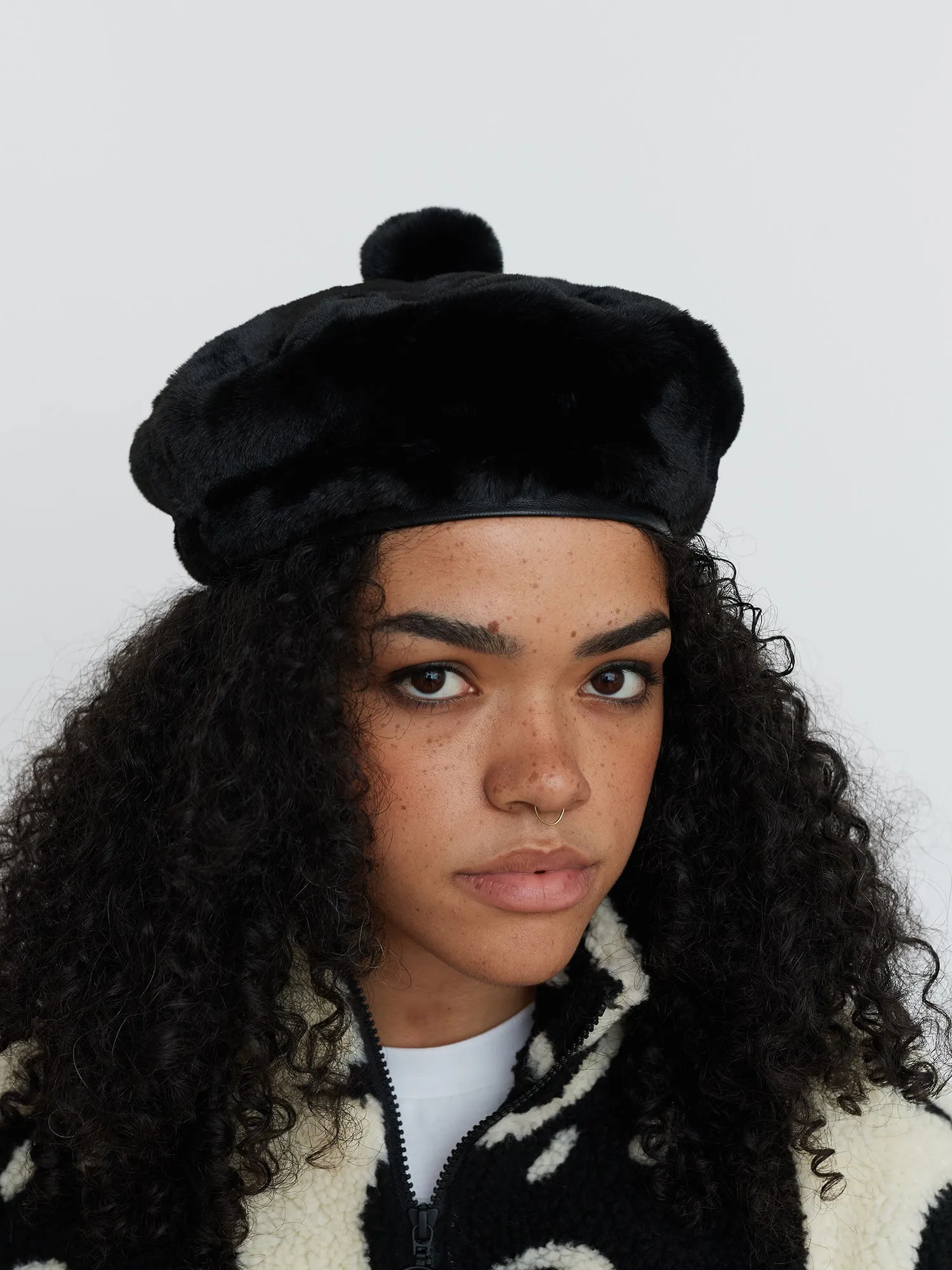 Furry Bobble Beret sold by Lazy Oaf product image thumbnail 2