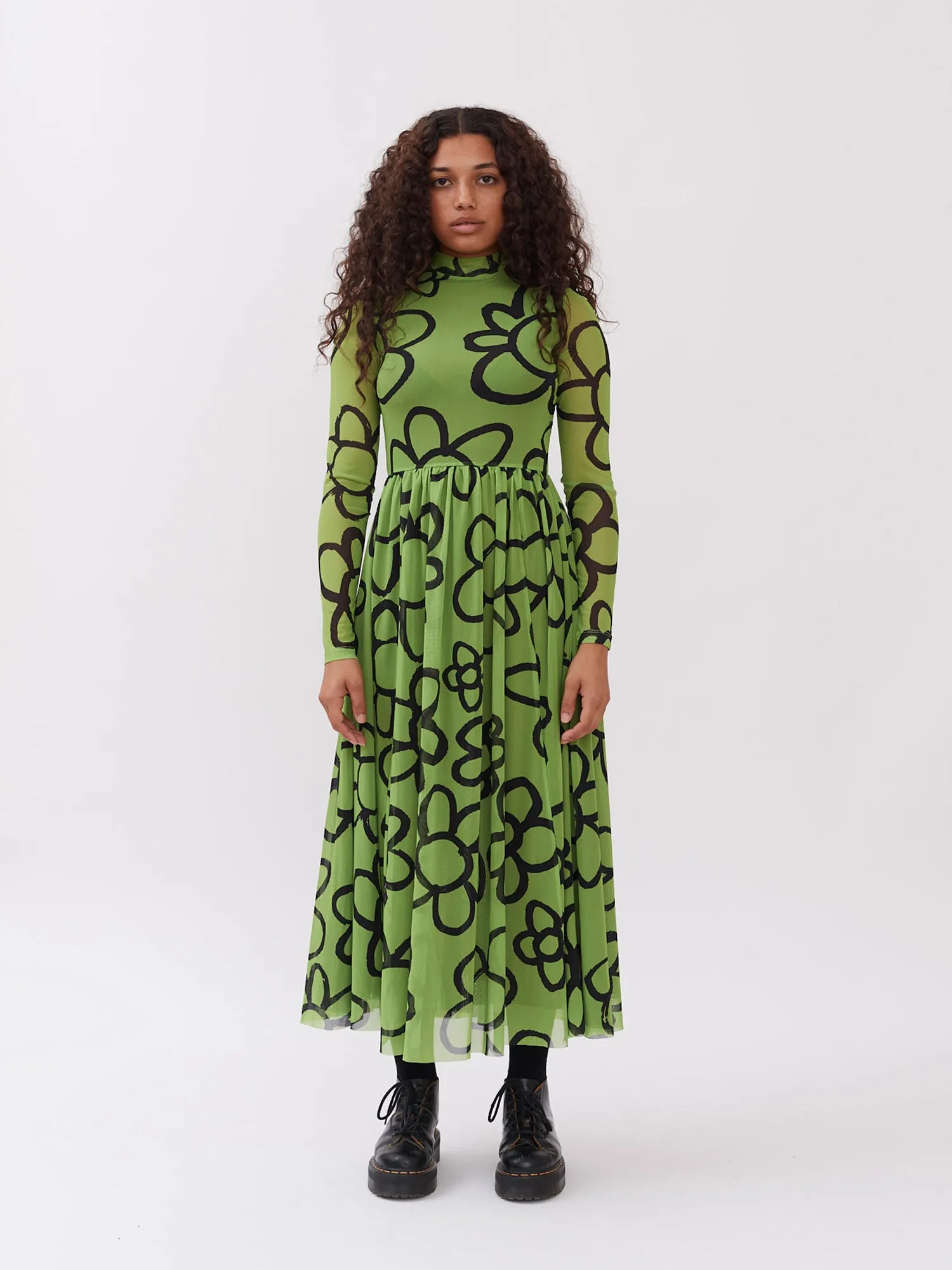 Lazy Oaf Daisy Chain Mesh Dress sold by Lazy Oaf