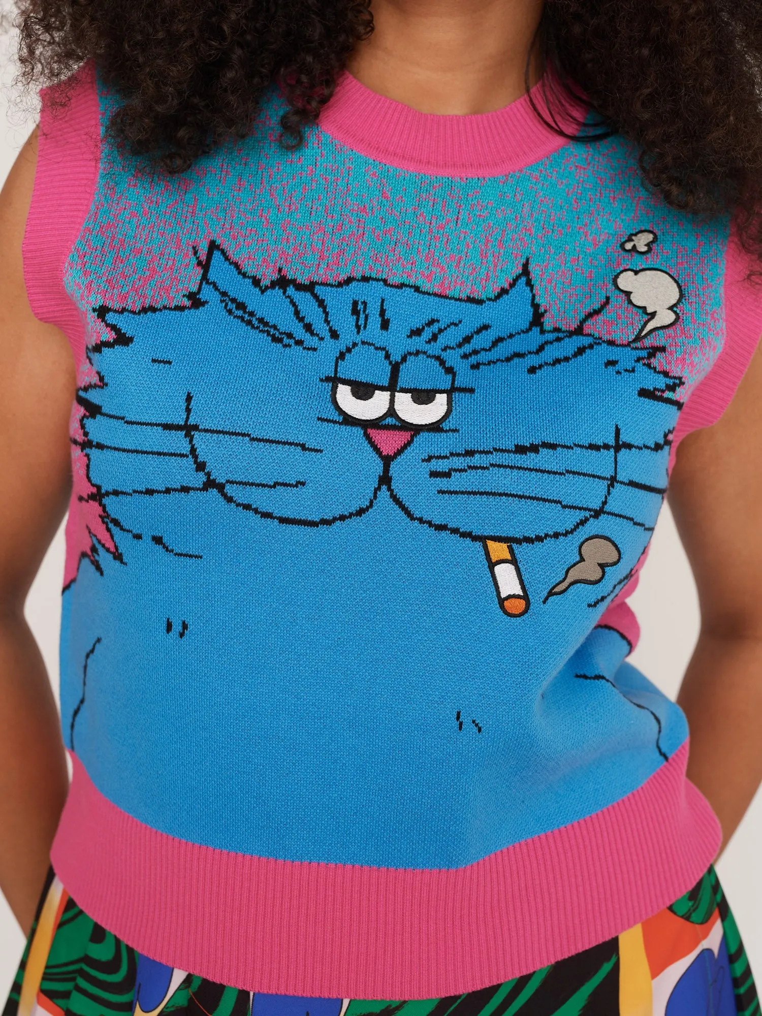 LO x Angela Kirkwood Knitted Vest sold by Lazy Oaf product image thumbnail 5