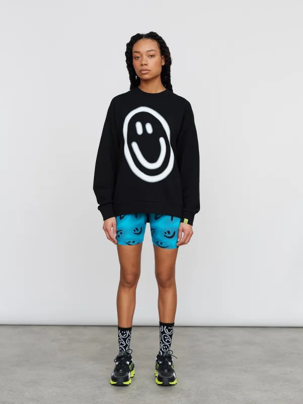 Spray Face Sweatshirt sold by Lazy Oaf