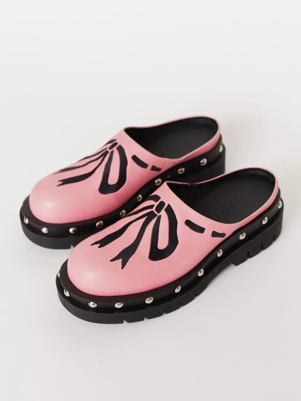 Pink Pretty Tough Clogs sold by Lazy Oaf