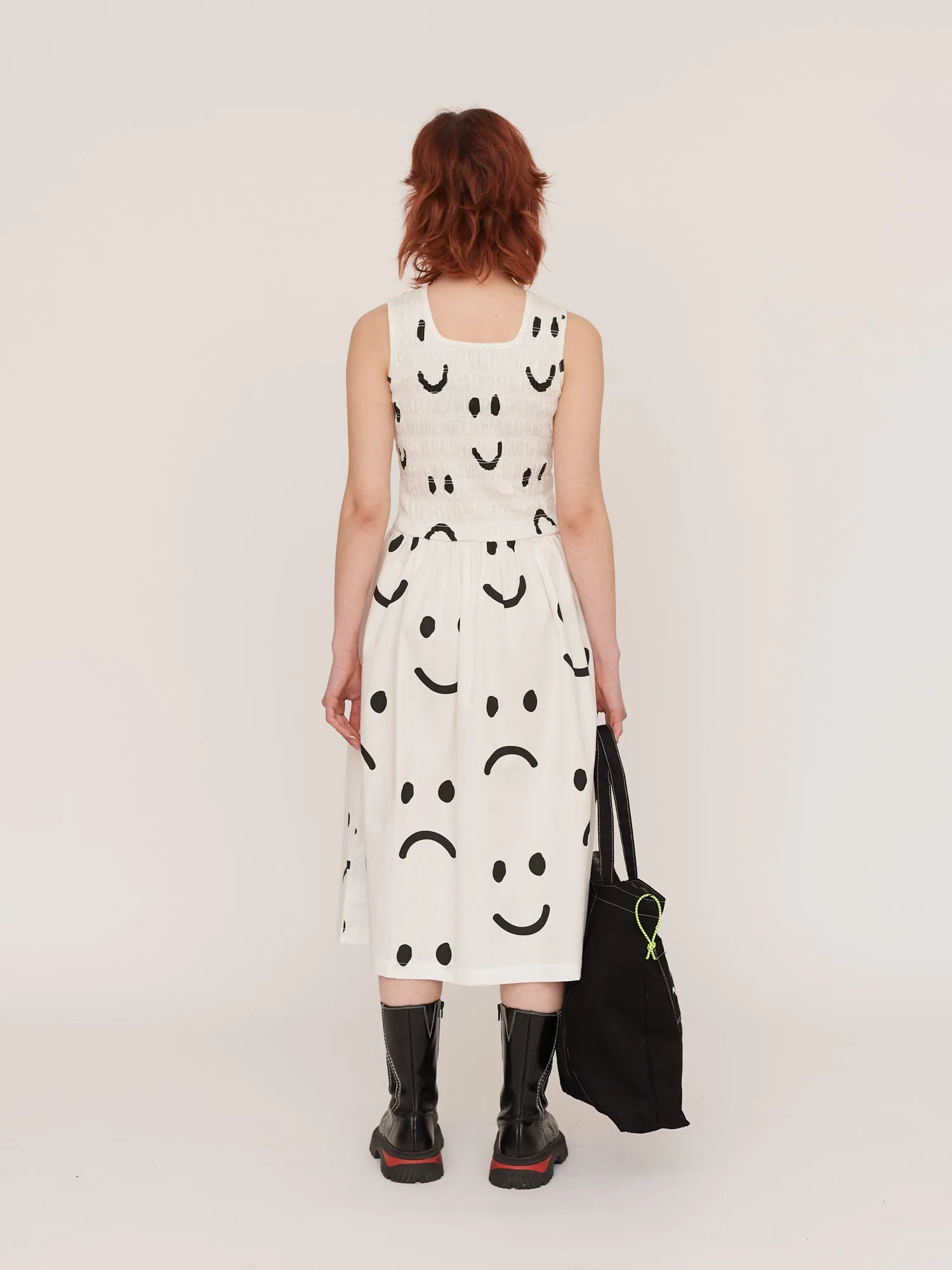 Happy Sad Shirred Dress sold by Lazy Oaf product image thumbnail 5