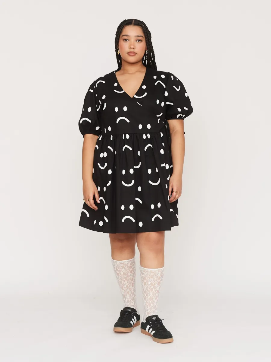 【Loulouseoul】25ss Pearl Dot Mini Dress Scarf Set Dress - LOULOUSEOUL