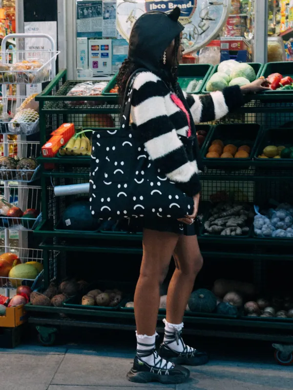 Happy Sad Shopper Bag sold by Lazy Oaf