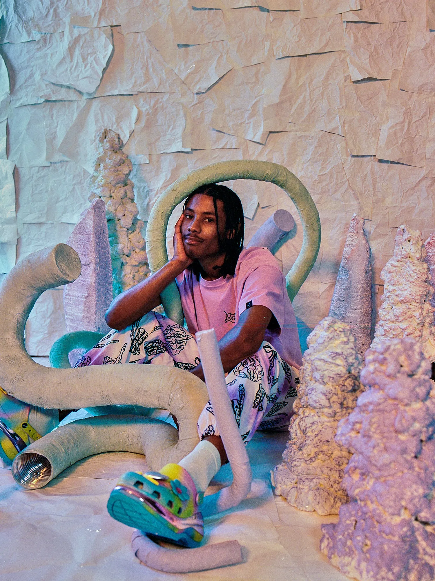 LO X Crocs New Dimensions Mega Crush Clog sold by Lazy Oaf product image thumbnail 5