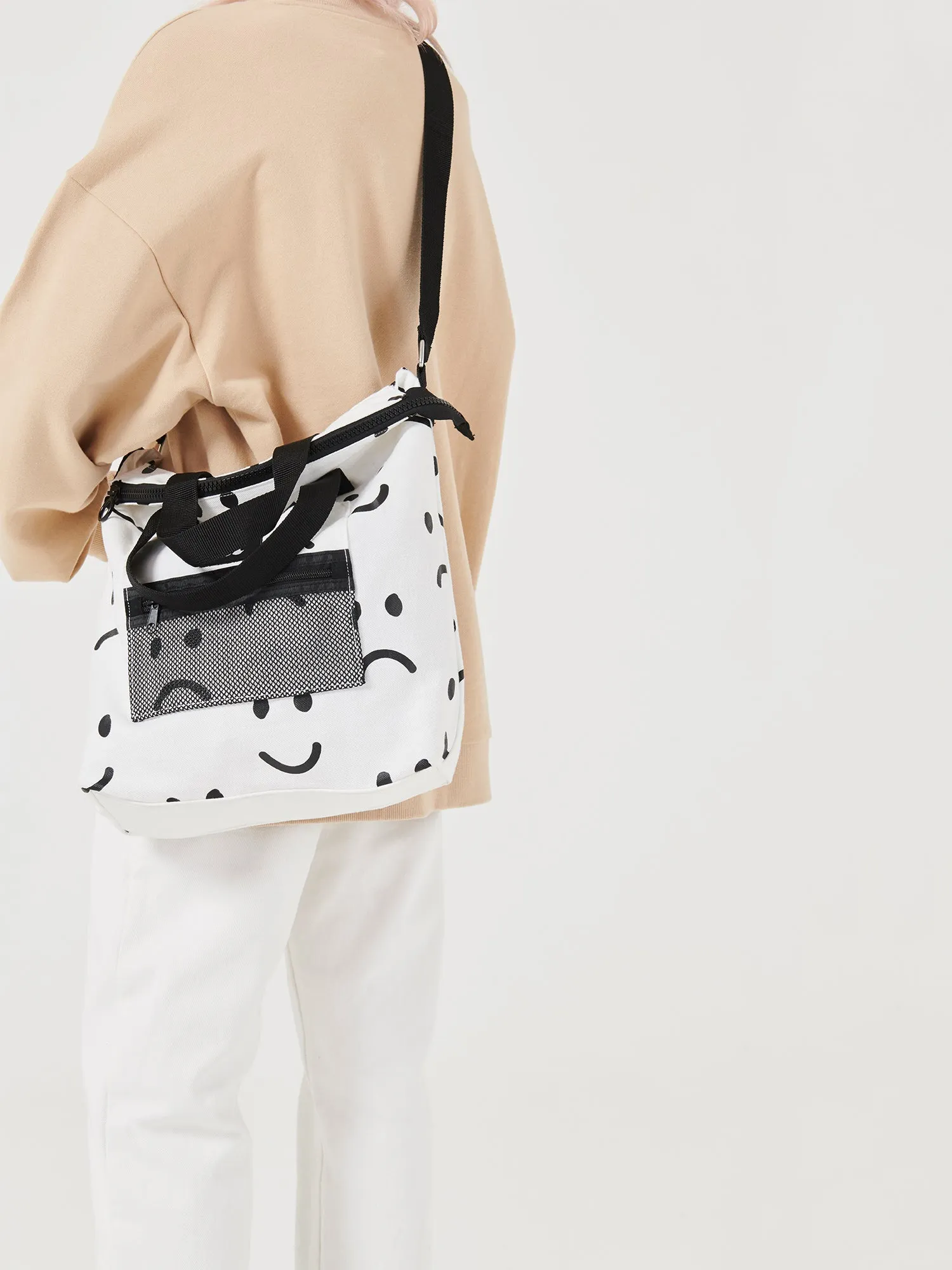 Lazy Oaf Happy Sad Tote Bag sold by Lazy Oaf product image thumbnail 3