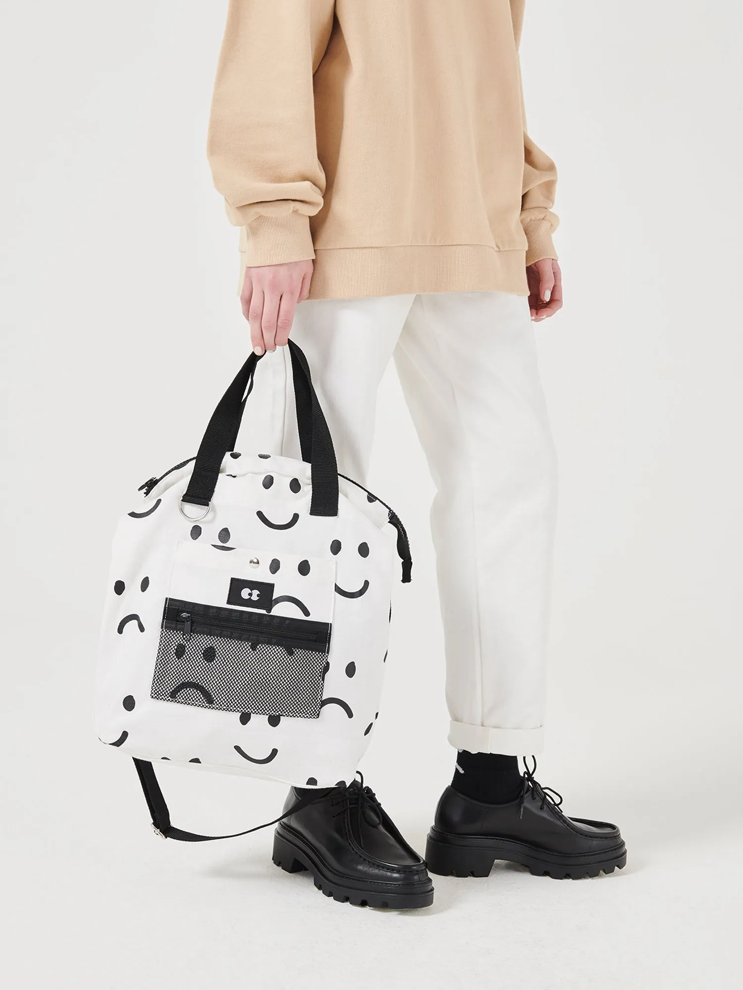 Lazy Oaf Happy Sad Tote Bag sold by Lazy Oaf product image thumbnail 2