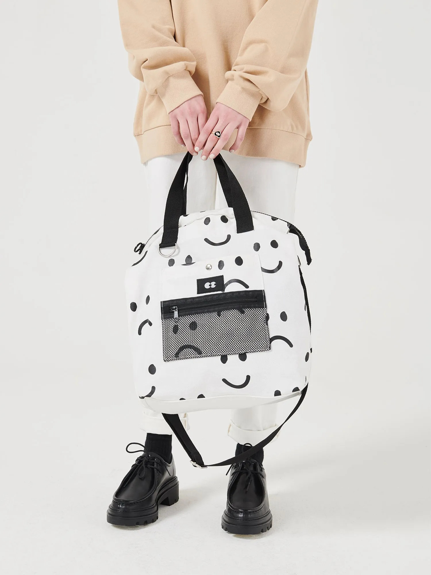 Lazy Oaf Happy Sad Tote Bag sold by Lazy Oaf product image thumbnail 5