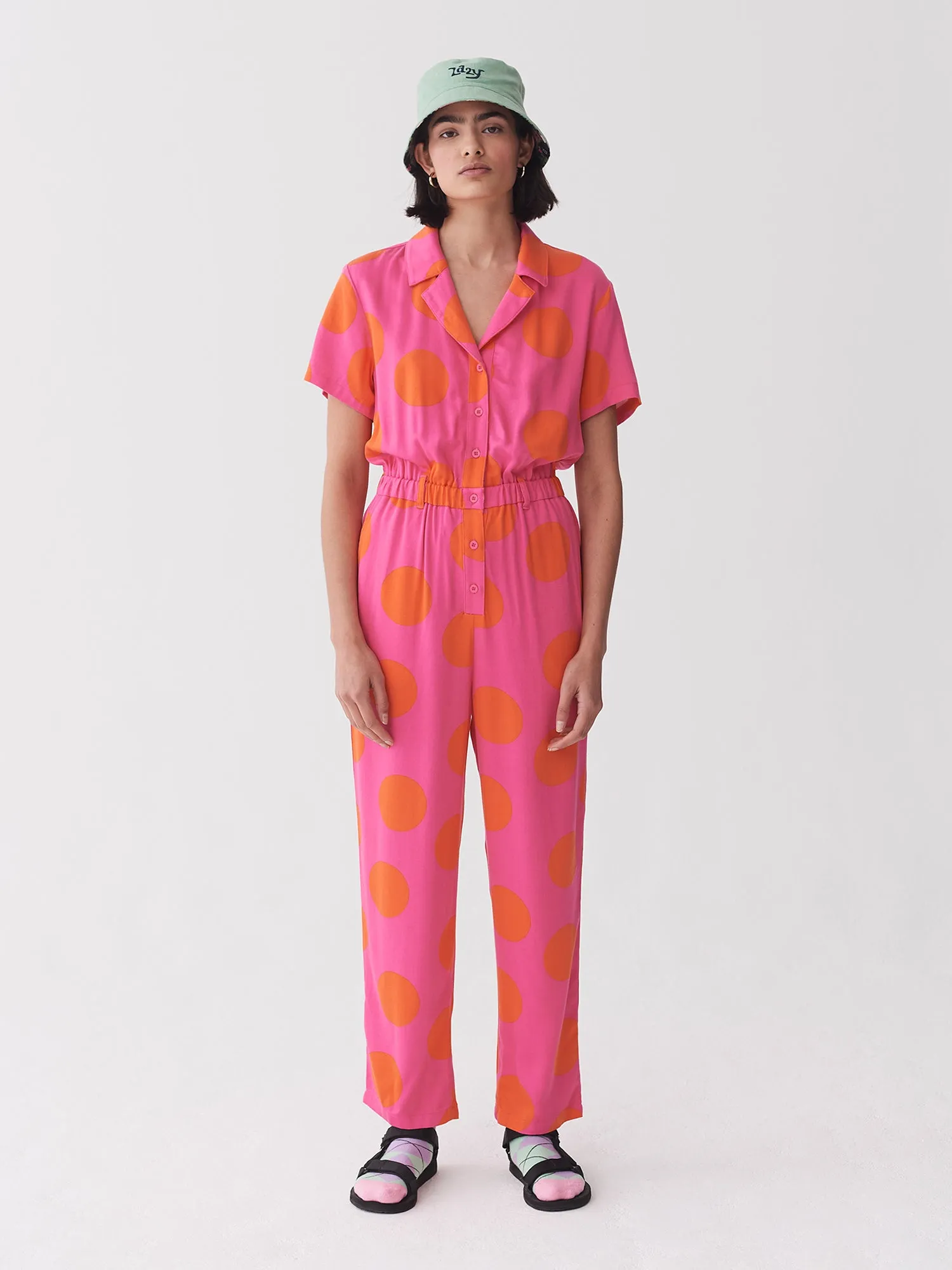 Lazy Oaf Daytrip Polka Jumpsuit sold by Lazy Oaf