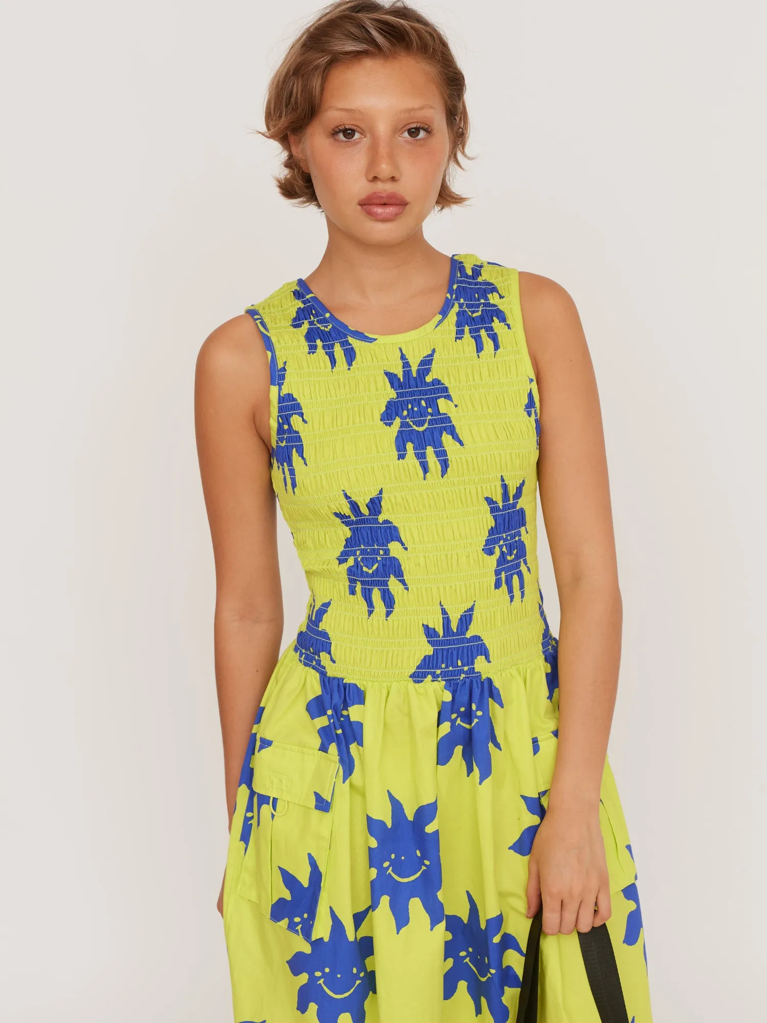 Sunny Shirred Dress sold by Lazy Oaf product image thumbnail 3
