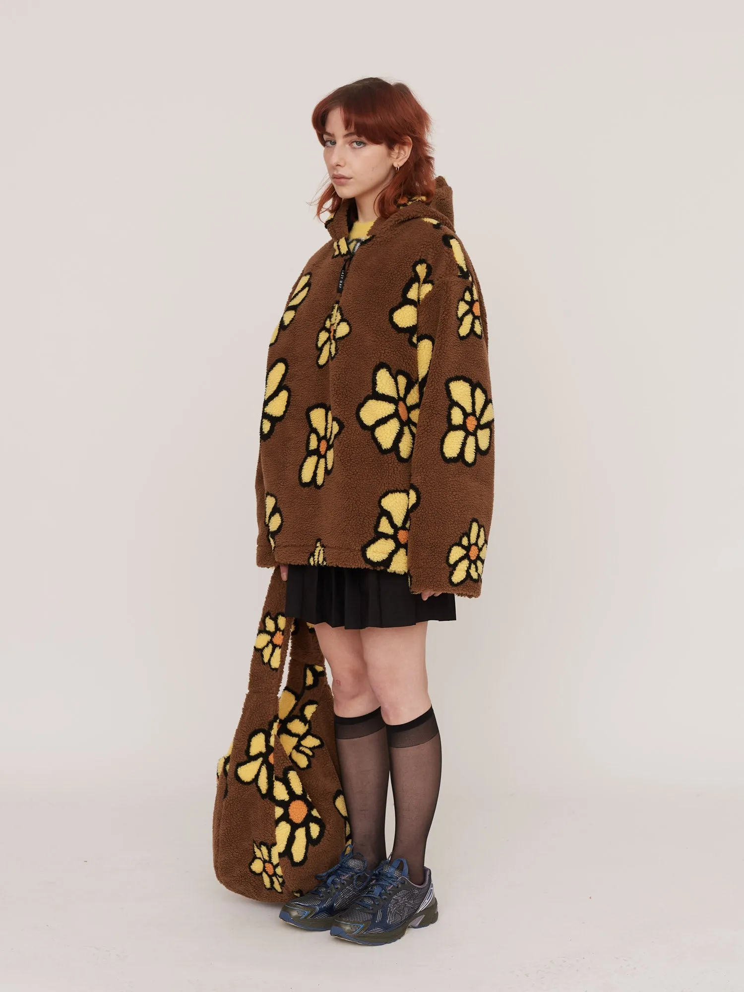 Flower Fleece Hoodie sold by Lazy Oaf product image thumbnail 3