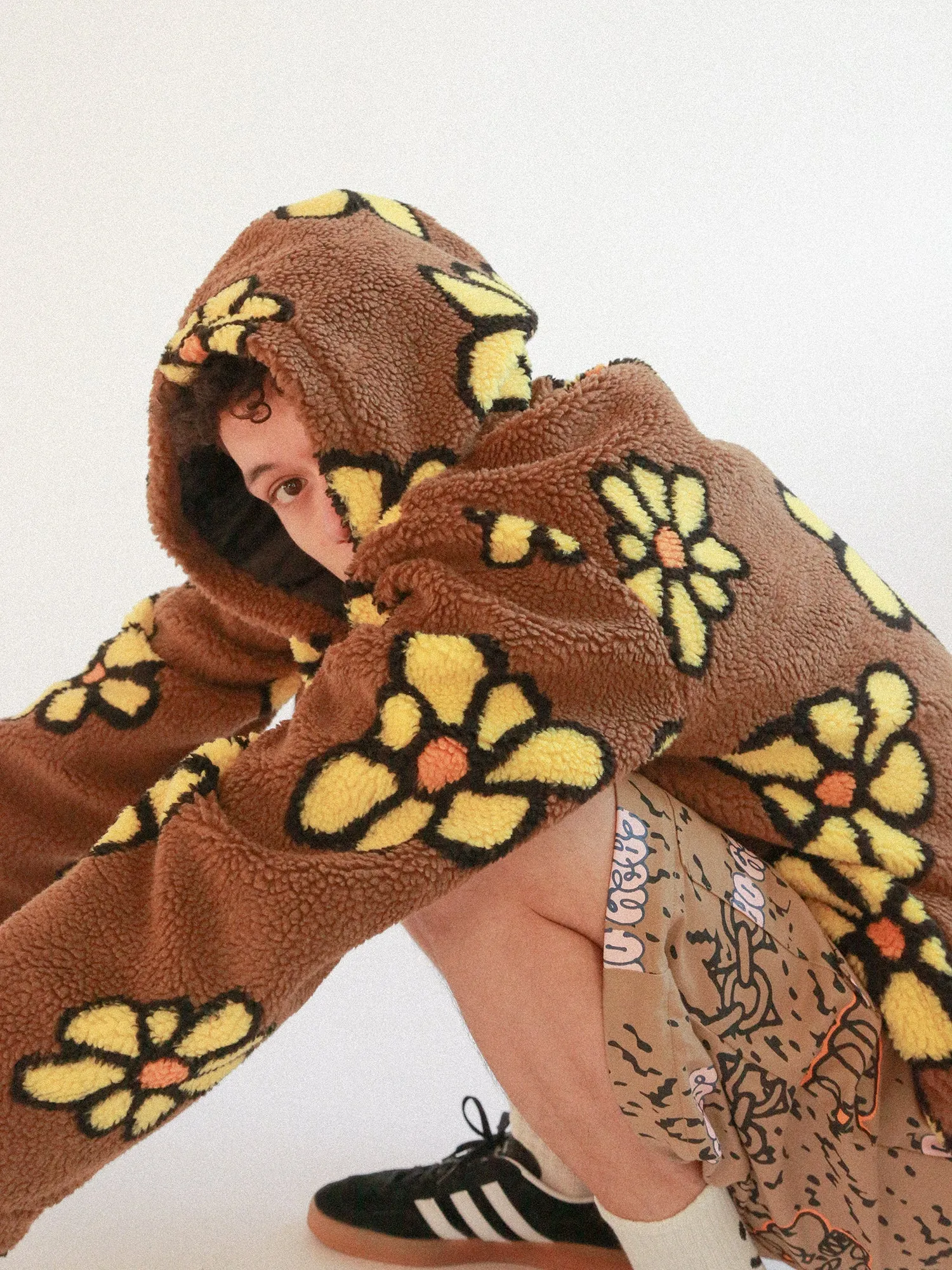 Flower Fleece Hoodie sold by Lazy Oaf product image thumbnail 4