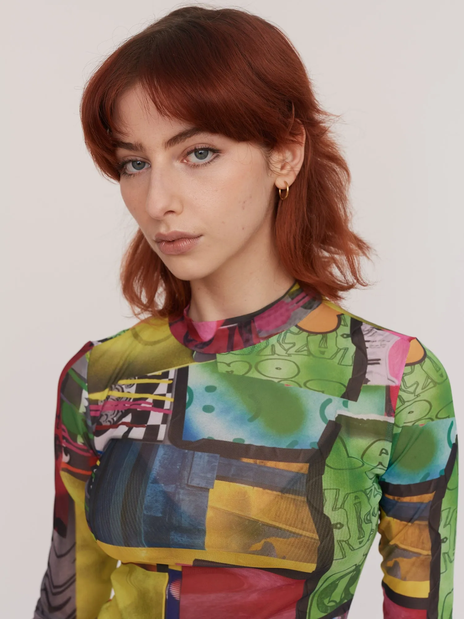 Collage Mesh Top sold by Lazy Oaf product image thumbnail 5
