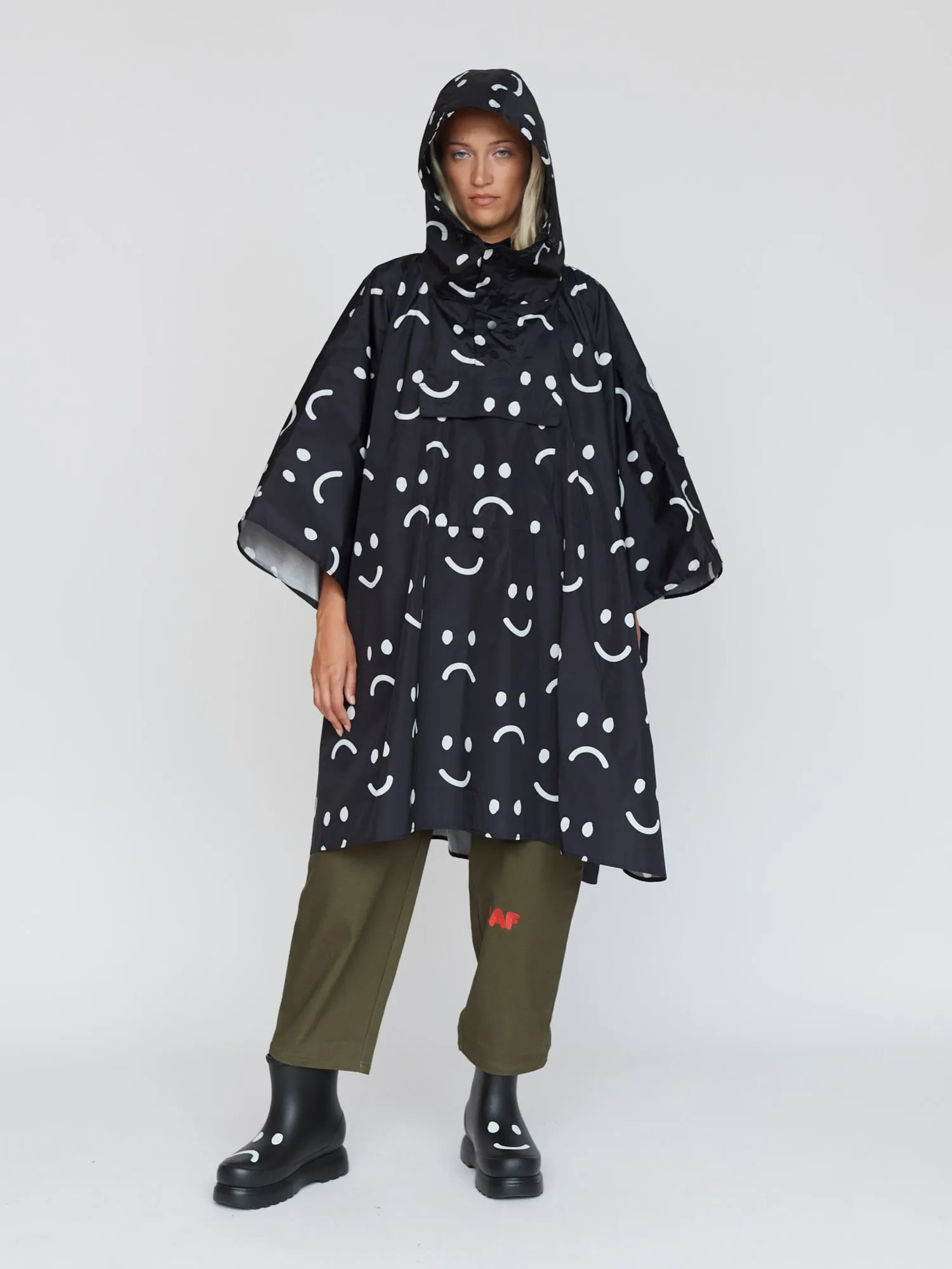 Happy Sad Rain Poncho | Parallel