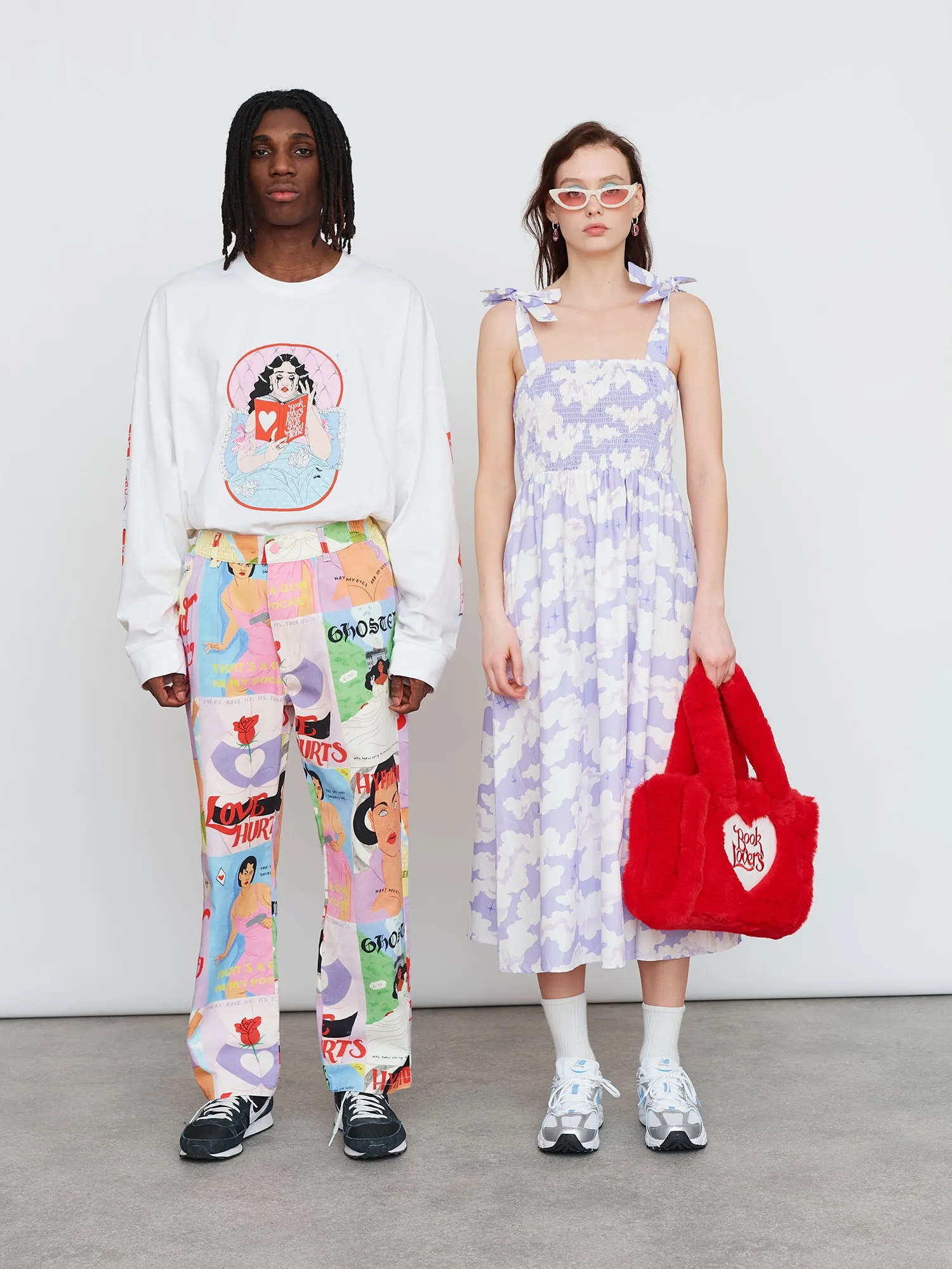 LO X Laura Callaghan Cover To Cover Unisex Pants sold by Lazy Oaf product image thumbnail 5