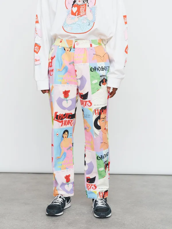 LO X Laura Callaghan Cover To Cover Unisex Pants sold by Lazy Oaf