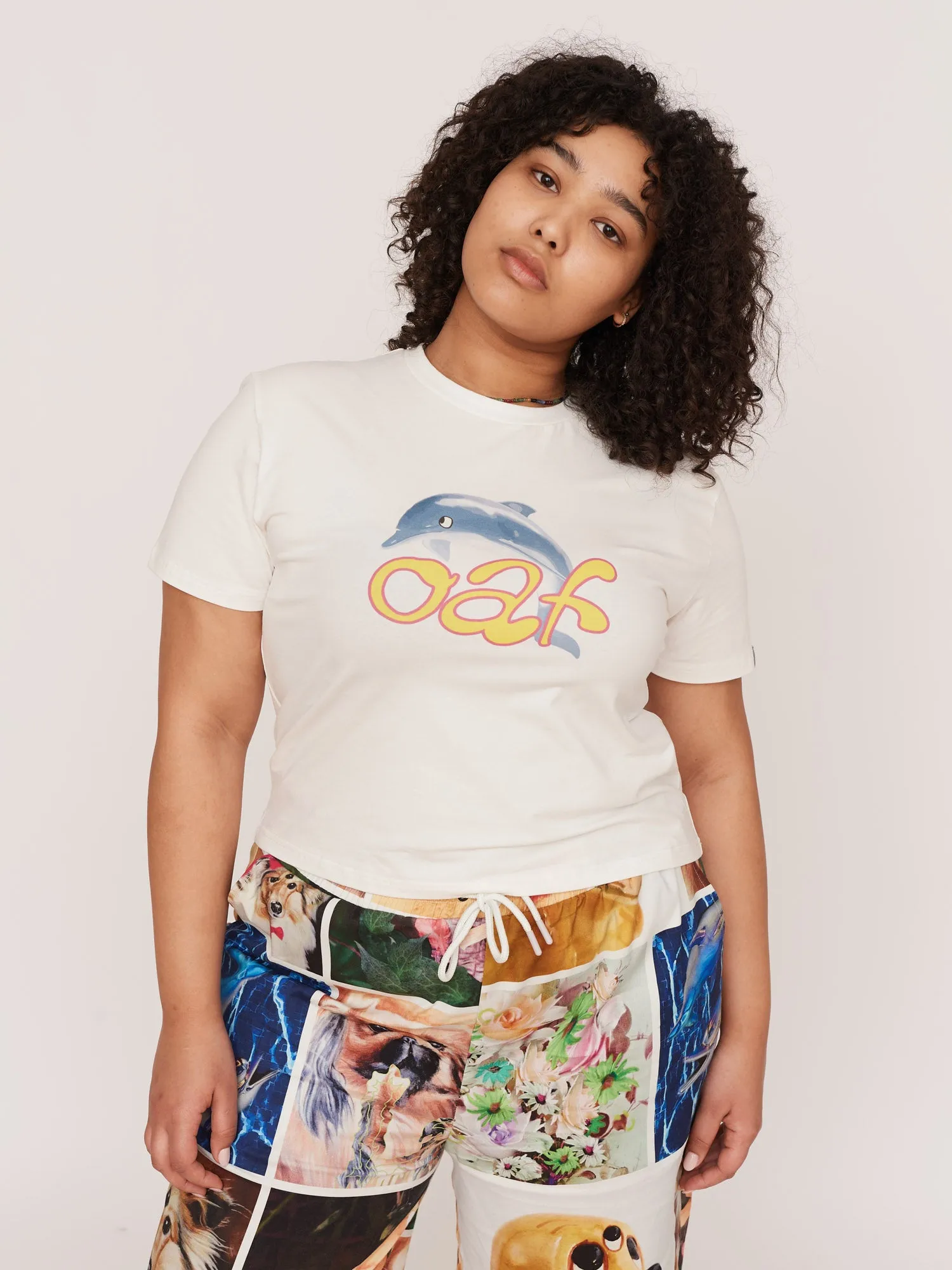 Dolphin Fitted Tee sold by Lazy Oaf product image thumbnail 2
