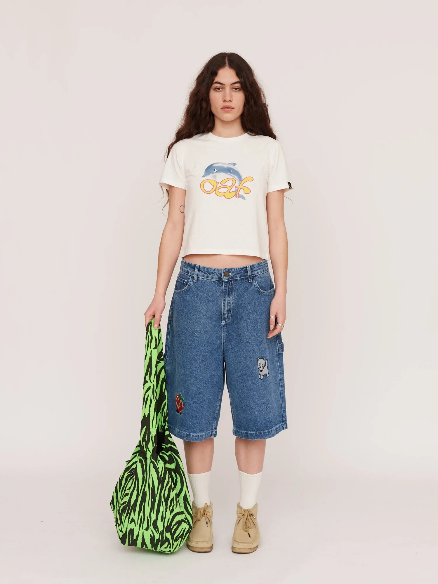 Dolphin Fitted Tee sold by Lazy Oaf product image thumbnail 5
