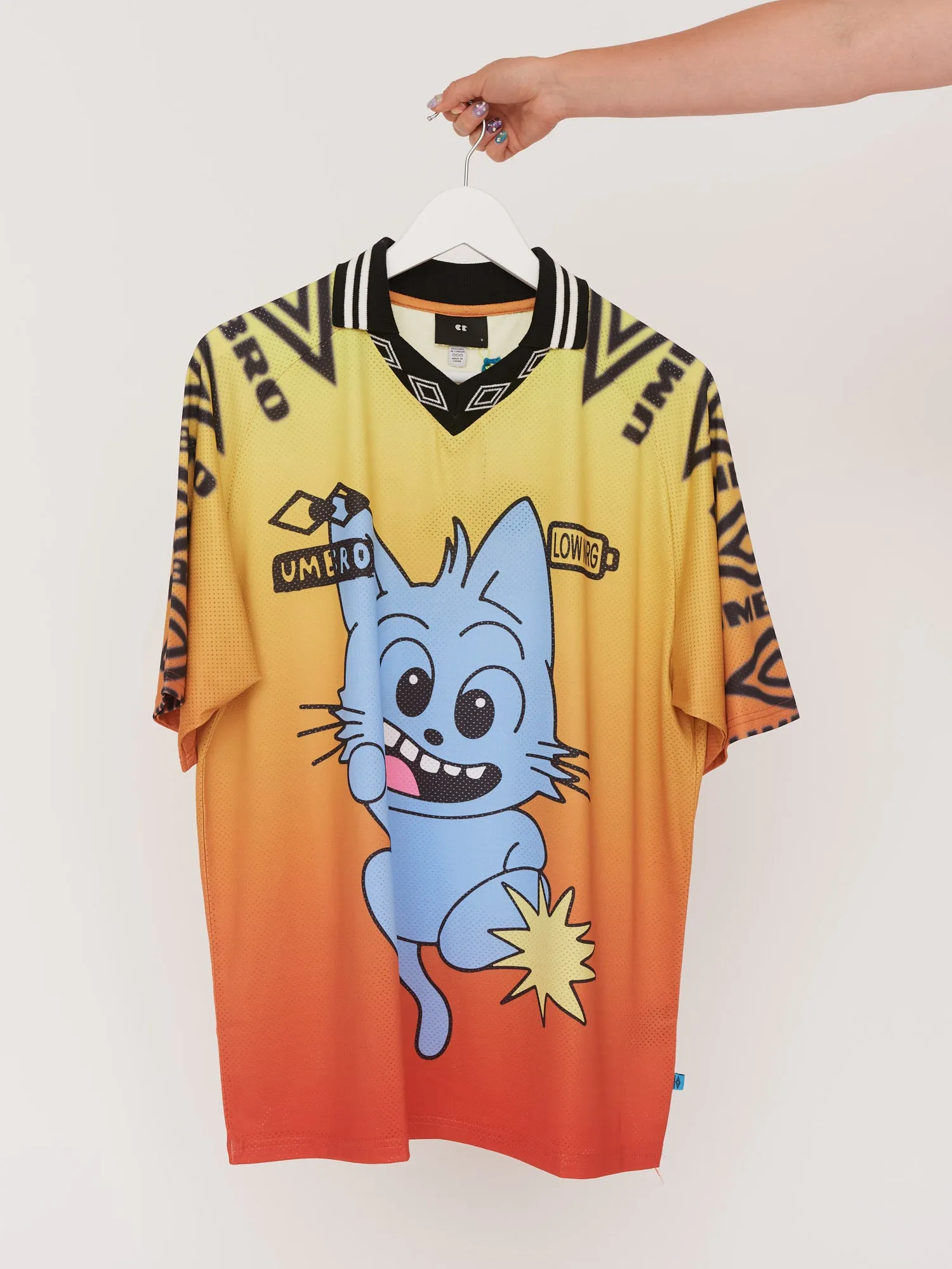 LO x Umbro Nice Cat Football Shirt sold by Lazy Oaf product image thumbnail 3