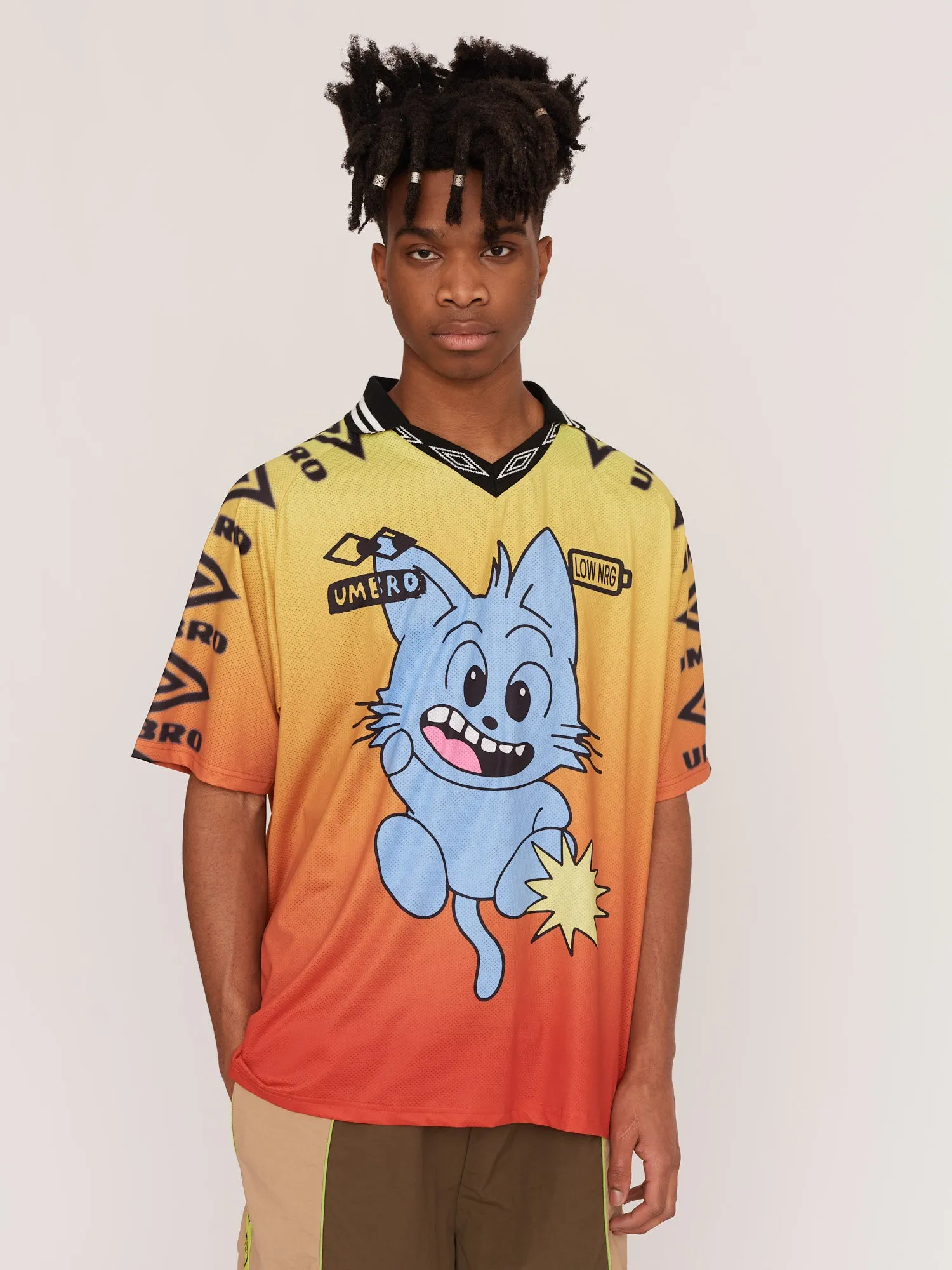 LO x Umbro Nice Cat Football Shirt sold by Lazy Oaf product image thumbnail 2