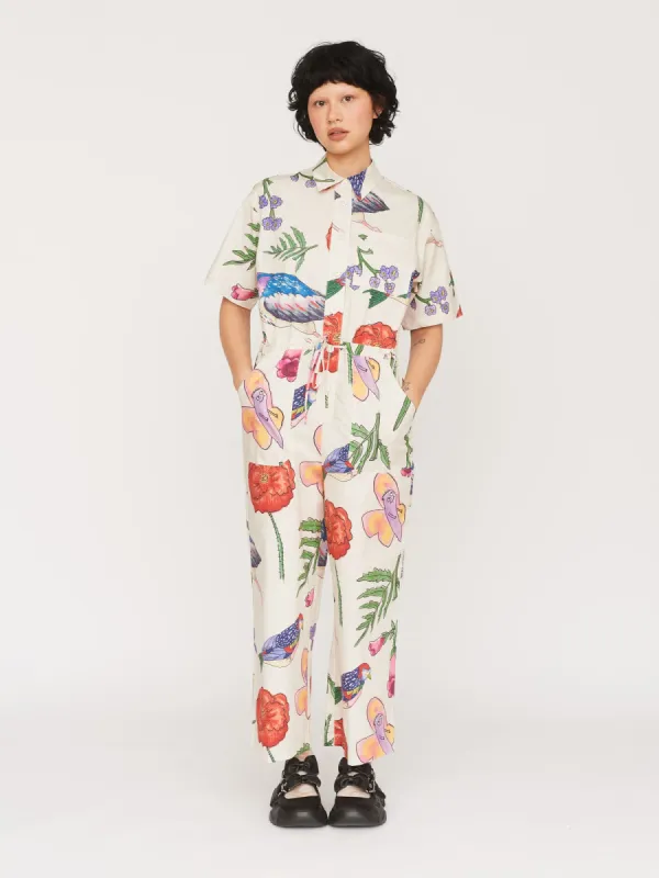 Flora and Fauna Jumpsuit sold by Lazy Oaf
