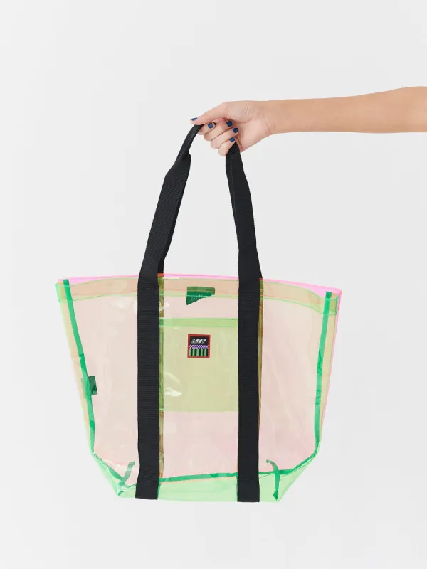Lazy Oaf Neon Transparent Tote sold by Lazy Oaf