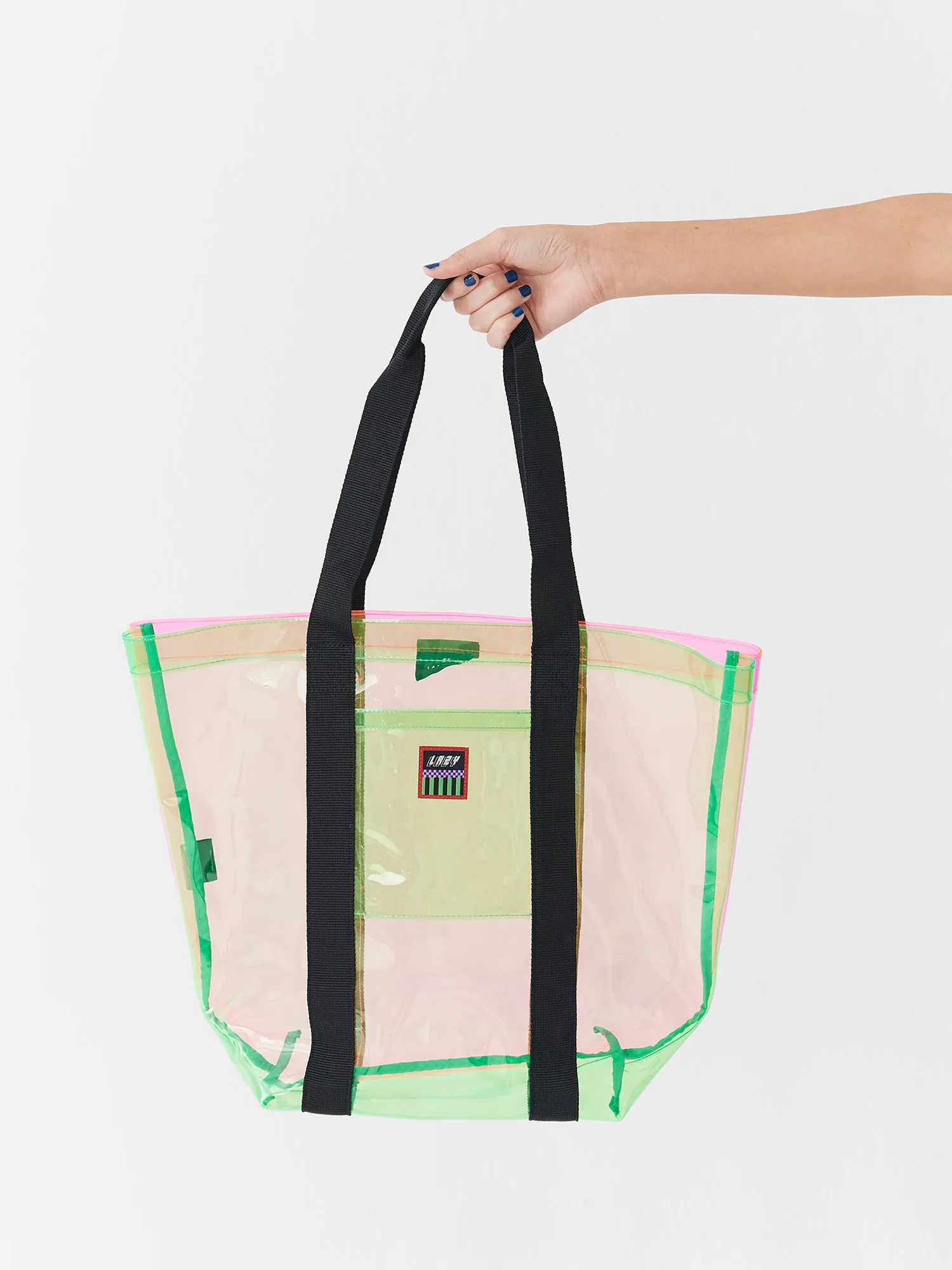 Lazy Oaf Neon Transparent Tote sold by Lazy Oaf