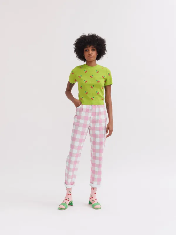 Lazy Oaf Pink Picnic Trousers sold by Lazy Oaf